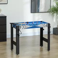 SPORTNOW 5-in-1 Multi Games Table, with Pool, Table Tennis, Basketball, Hockey, Archery, Blue - 8