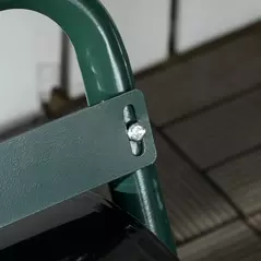 Outsunny 38L Fillable Cylinder Steel Lawn Roller - Dark Green - 9