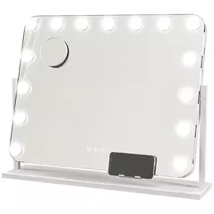 HOMCOM 14 LED bulb Tabletop Makeup Mirror, with Adjustable Settings - 1