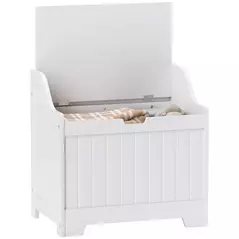 HOMCOM 61L Home Storage Chest - White - 1