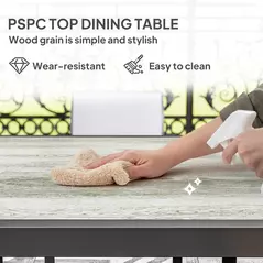 Outsunny Five-Piece Outdoor Garden Dining Set - Grey - 5