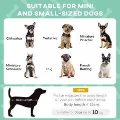 PawHut Cooling Raised Pet Bed w/ Washable Breathable Mesh, for Mini Small Dogs, 61 x 46 x 63cm - Light Grey - 4