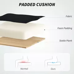 HOMCOM Draughtsman Chair, Mesh Drafting Chair, Ergonomic Office Chair with Lumbar Support, Adjustable Foot Ring, Black - 7