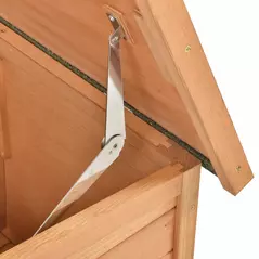 PawHut Guinea Pigs Hutches Off-ground Small Animal Guinea Pig House 125.5 x 100 x 49cm - 7