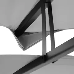 Outsunny Gazebo Roof Replacement, for 3 x 4m Frames - Light Grey - 8