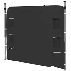 Outsunny 195 x 295cm Replacement Gazebo Sidewall - Black - 1