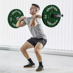 SPORTNOW Olympic Weight Plates with 5cm Holes, for Weight Lifting, 2 x 10kg - 2