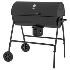 Outsunny Steel Charcoal BBQ, with Ash Catcher and Warming Rack - 1