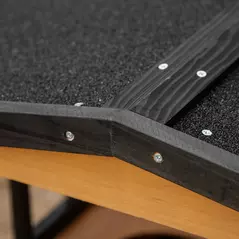 PawHut Wooden Outdoor Cat House, 3-Tier Cat Shelter with Tilted Roof, Terrace, Jump Step, Bottom Tray and Elevated Base, Waterproof Paint, Yellow - 8