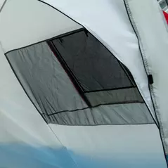 Outsunny 6-8 Person Tunnel Tent, Camping Tent with Bedroom, Living Room, Sewn-in Floor, 3 Doors and Carry Bag, 2000mm Water Column for Fishing, Hiking, Sports, and Traveling, Blue - 9