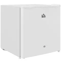 HOMCOM 46 Litre Lockable Countertop Fridge - Cream White - 1