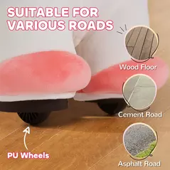 AIYAPLAY 6V Electric Ride on Unicorn, Battery Powered Kids Ride on Animal Toy with Music, Forward Control, for Ages 18-36 Months - 7