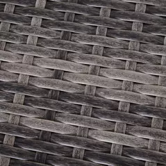 Outsunny 3PC Rattan Garden Furniture Storage Sofa Set 4 Seater Wicker Coffee Table Conservatory Sun Lounger Reclining Set Outdoor Weave with Cushion Grey - 8