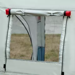 Outsunny 6-8 Person Tunnel Tent, Camping Tent with Bedroom, Living Room, Sewn-in Floor, 3 Doors and Carry Bag, 2000mm Water Column for Fishing, Hiking, Sports, and Traveling, Blue - 8