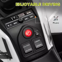 AIYAPLAY 12V Kids Electric Ride on ATV, Battery-Powered Quad Bike w/ Spring Suspension, Forward Backward, Storage Basket, Green - 7