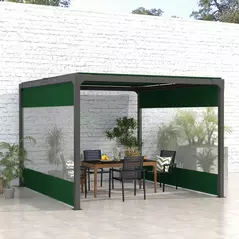 Outsunny Set of Two 3 x 2m Replacement Pergola Panels - Green - 2