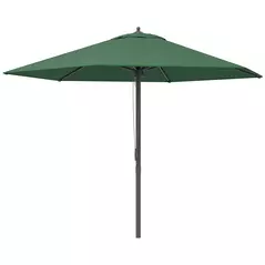 Outsunny 2.8m Garden Parasol Umbrella, Round Outdoor Market Table Umbrella Sun Shade Canopy, Green - 1