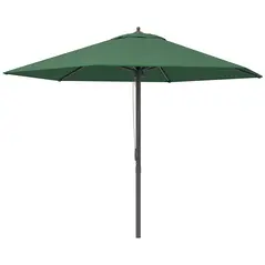 Outsunny 2.8m Garden Parasol Umbrella, Round Outdoor Market Table Umbrella Sun Shade Canopy, Green - 1