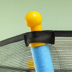 HOMCOM Kids Trampoline Mini Bouncer with Enclosure Safety Net For Ages 3-10 Years - Blue - 8