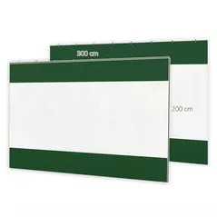 Outsunny Set of Two 3 x 2m Replacement Pergola Panels - Green - 3