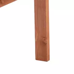 Outsunny 2-Seater Fir Wood Bench w/ Centre Table - 9