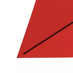 Outsunny 2 x 3 m Rectangular Parasol Umbrella - Red - 8