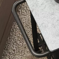 HOMCOM Four Basket Mobile Kitchen Island, with Brakes - Grey/Black - 9