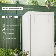 Outsunny Four-Tier Mini Greenhouse - Grey/White - 4