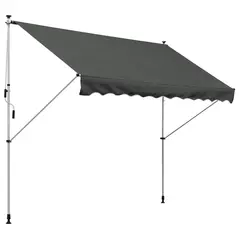 Outsunny 3x1.5m  Adjustable Outdoor Aluminium Frame Awning Grey - 1