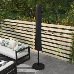 Outsunny Parasol Cover, Cantilever Umbrella Cover for 2-3.5 m Parasols, 420D Oxford Fabric Banana Umbrella Protector with Zipper for Outdoor Garden, Patio, Black - 6