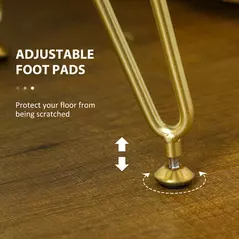 HOMCOM Velvet-Feel Bold Woven Footstool - Cream White - 7