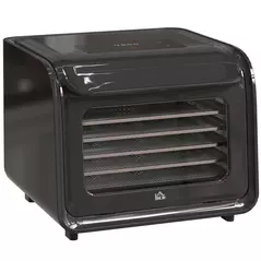 HOMCOM 35-70°C Six-Tray Food Dehydrator - Black - 1