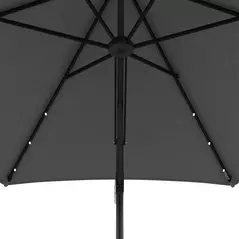Outsunny 3(m) Solar LED Cantilever Parasol - Dark Grey - 9