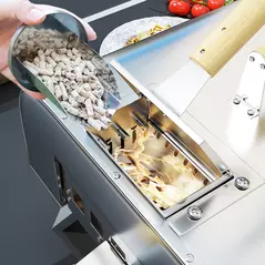 Outsunny Outdoor Pizza Oven, Portable Wood Pellet Pizza Oven with Pizza Stone and Peel, Foldable Legs, Chimney, 12 Inch Wood Fired Pizza Maker for Outdoor Cooking, Stainless Steel - 8