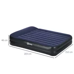 Outsunny King-Size Air Bed, with Built-in Electric Pump and Carry Bag - 3
