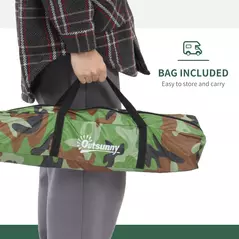 Outsunny 2 Person Camping Tent, Dome Tent with Zipped Doors, Storage Pocket, Portable Handy Bag, Multicoloured - 6