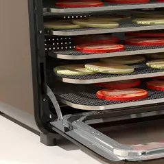 HOMCOM 35-70°C Six-Tray Food Dehydrator - Black - 9
