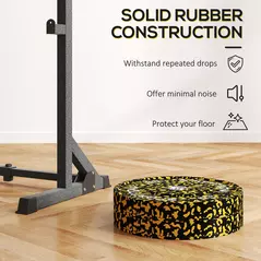 SPORTNOW Olympic Weight Plates with 5cm Holes, for Weight Lifting, 2 x 15KG - 4