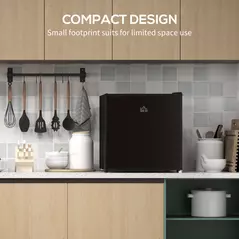 HOMCOM 35L Mini Freezer, -24℃ to -14℃ Temperature - Black - 5