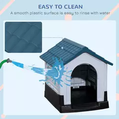 PawHut Outside Dog Kennel House, for Miniature Dogs, 64.5 x 57 x 66cm - 5