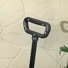 Outsunny Festival Trolley on Wheels, 150L Folding Camping Trolley Cart with Openable Sides, Adjustable Handle and Brakes for Shopping Beach Garden Fishing, Black - 9