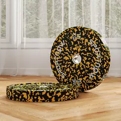 SPORTNOW Olympic Weight Plates with 5cm Holes, for Weight Lifting, 2 x 15KG - 7