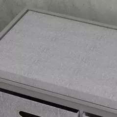 HOMCOM Three-Drawer Shoe Storage Bench, with Padded Top Seat - Grey - 7