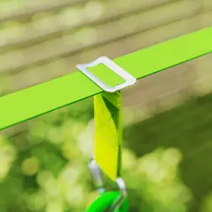 AIYAPLAY 7-Piece Kids Zip Line Kit for Garden, 10m Kids Slackline Kit with Wooden Monkey Bars, Metal Rings, Gripping Balls, Green - 9