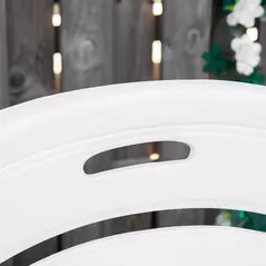 Outsunny 2pcs Garden Furniture Set Outdoor Furniture Set Dining Table, 1 Lounge Chair and 1 Garden Side Table White - 9