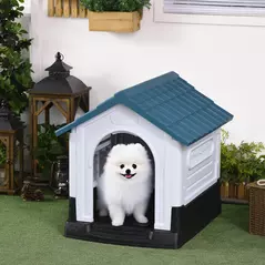 PawHut Outside Dog Kennel House, for Miniature Dogs, 64.5 x 57 x 66cm - 2