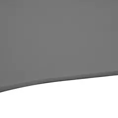 Outsunny 2.5M Garden Cantilever Parasol, Offset Roma Patio Umbrella Hanging Sun Shade Canopy Shelter with 360° Rotation and Cross Base, Dark Grey - 9