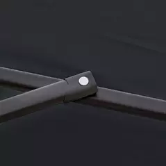 Outsunny 2.7m Garden Banana Parasol Cantilever Umbrella with Crank Handle and Cross Base for Outdoor, Hanging Sun Shade, Black - 7