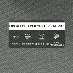 Outsunny 115 x 56cm Rocking Chair Padded Seat Cushion - Light Grey - 5