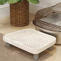 PawHut Stainless Steel Litter Box with Lid, High Wall Sided Enclosure, Pedal, Scoop, Non-Sticky, Anti-Leakage, Easy Cleaning - 9